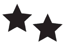 Two black stars: Scarlet & Violet Double Rare symbol